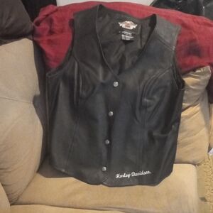 Harley-Davidson Black Leather Vest
